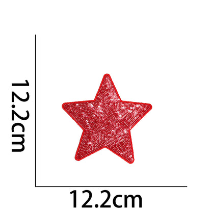 10-Color sequined star patch