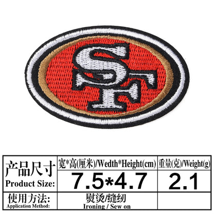 football team embroidery iron on patches - Clpatch