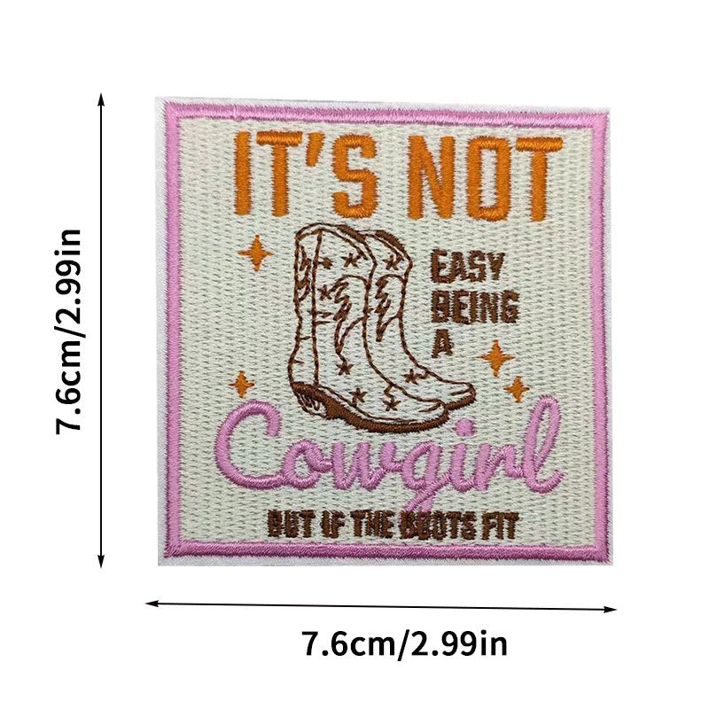 western patch howdy boots patches