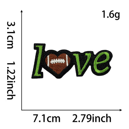 game day football patches