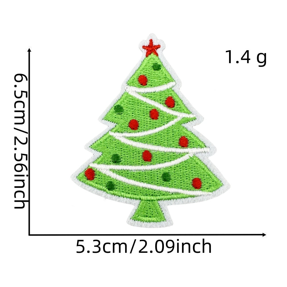 christmas santa snowman holiday patches