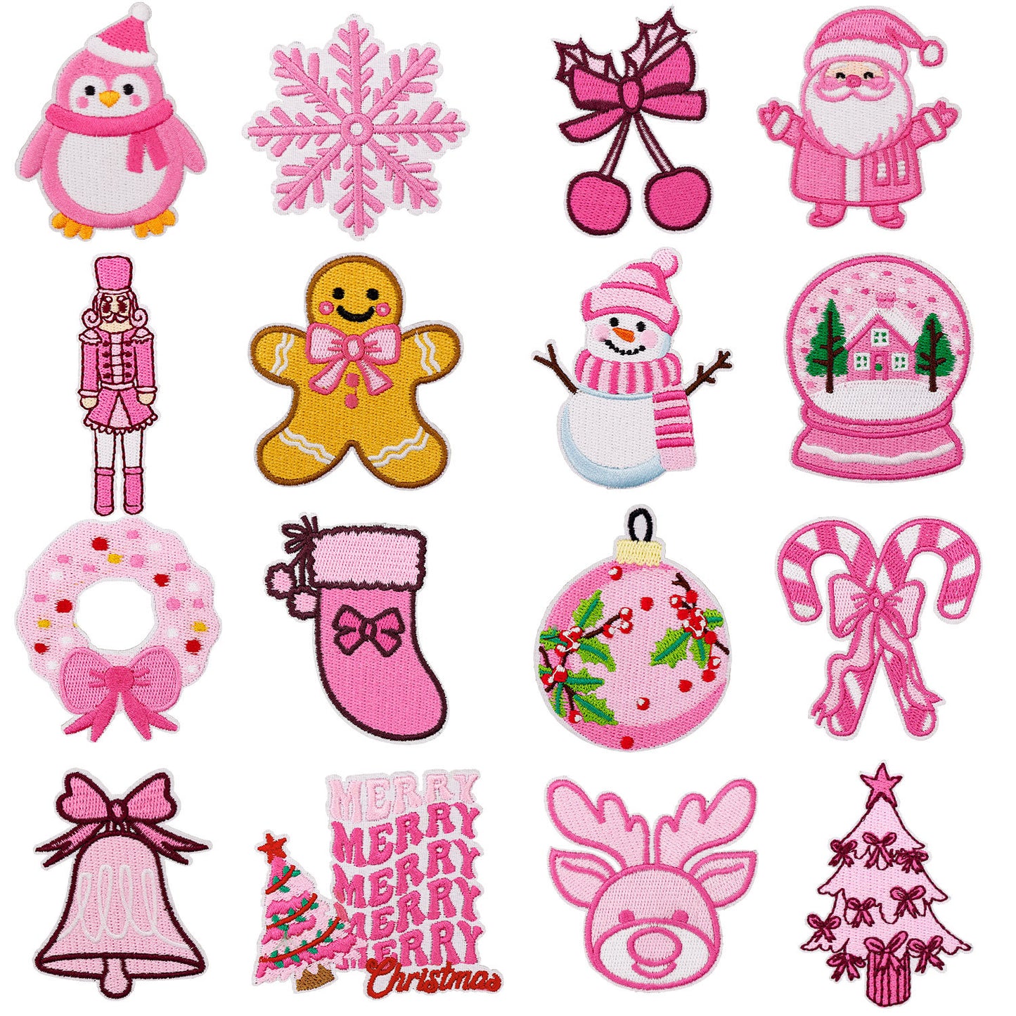 Pink Christmas Patch