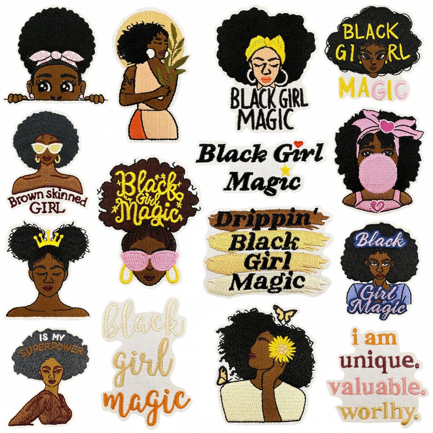 Black girl patches