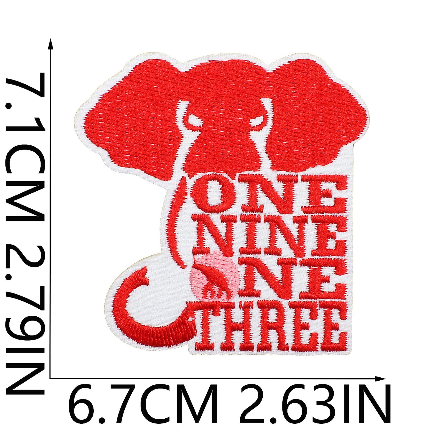 Personalized alphabet ironing bag patch