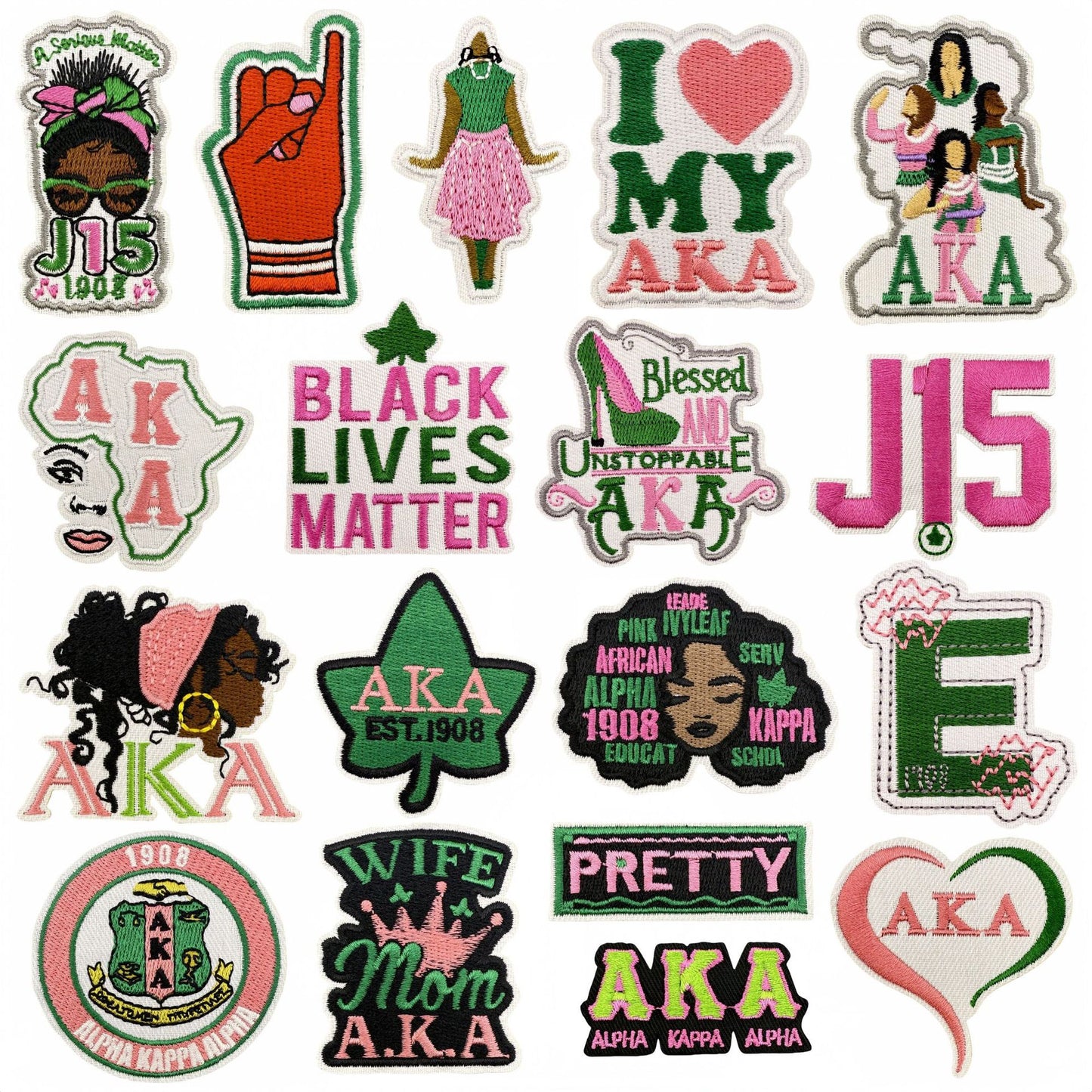 Pink Green AKA Sisterhood Patch