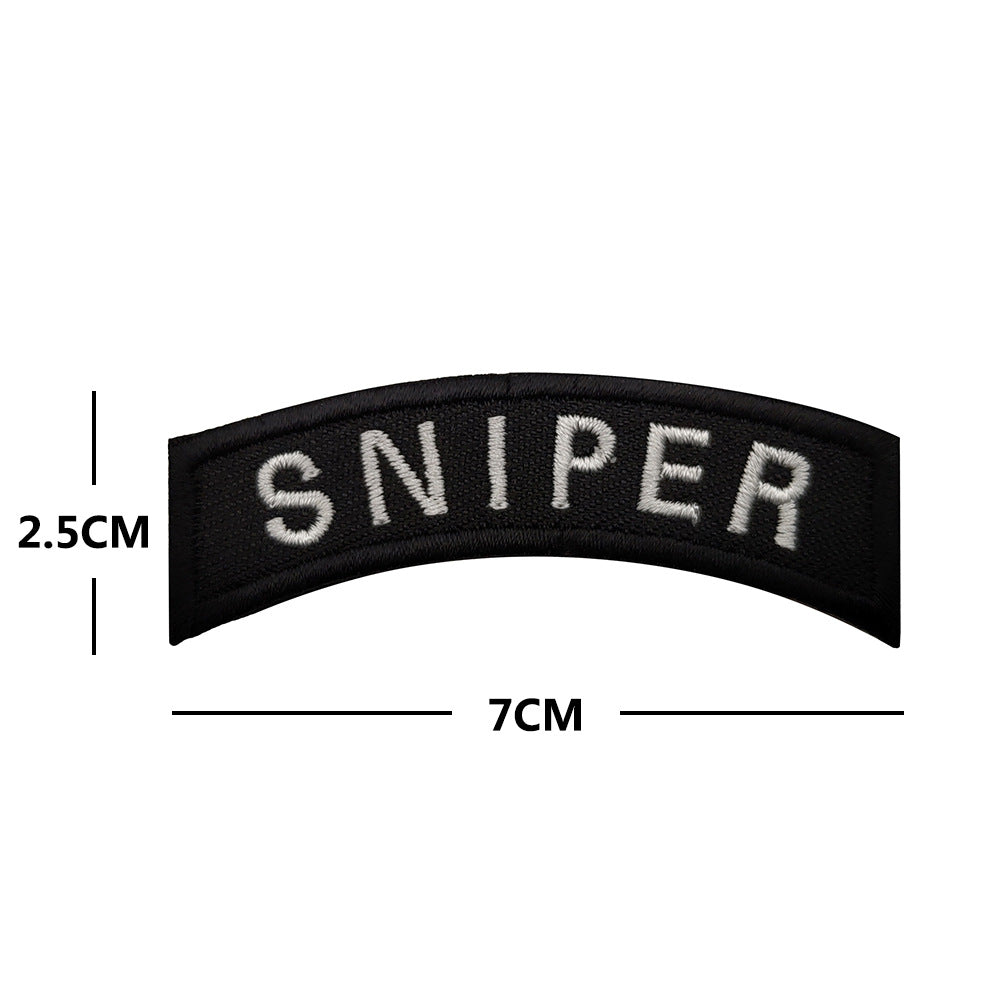 SNIPER sniper aiming PVC rubber seal 3D three-dimensional shield morale seal patches