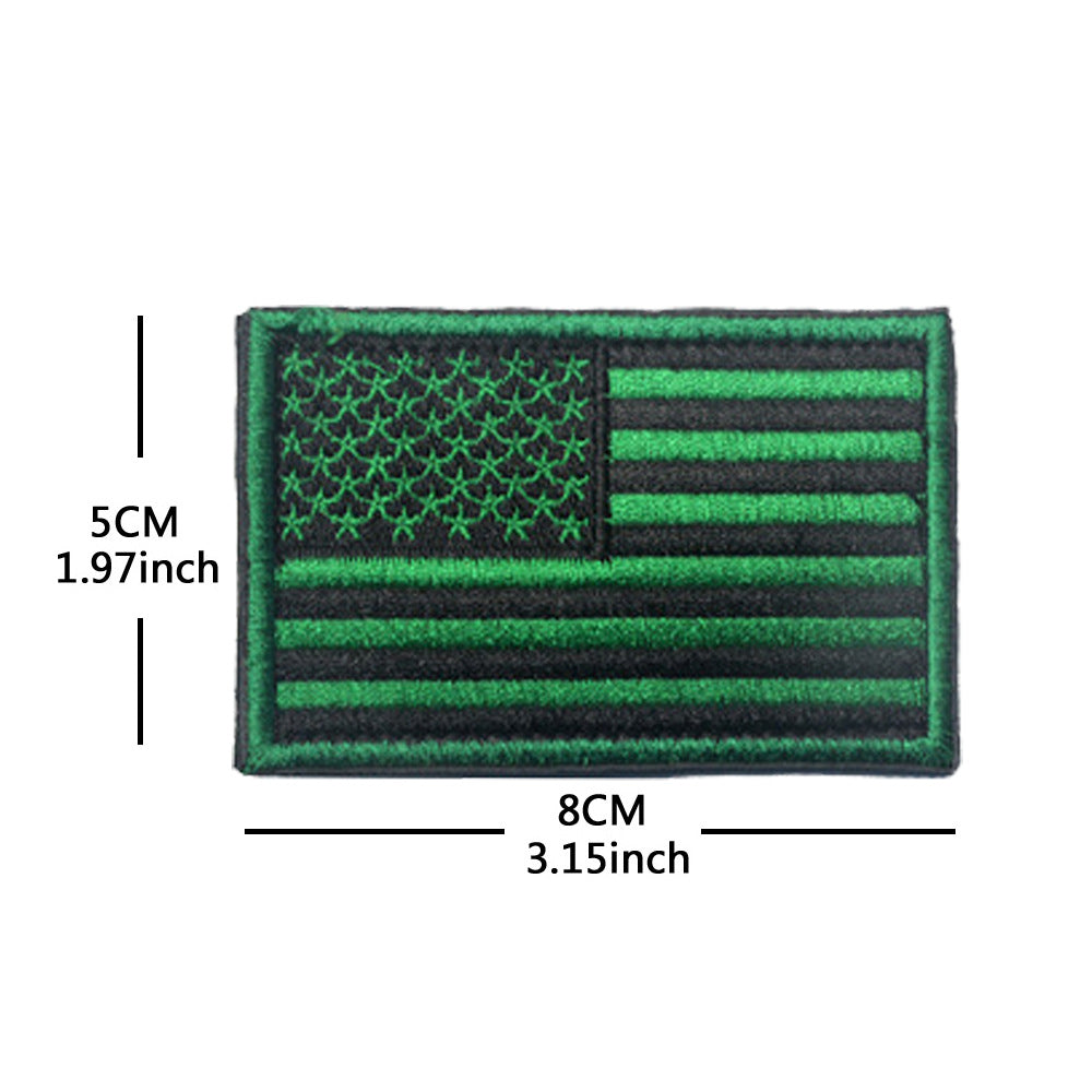 American Flag Embroidery Velcro Tactical Chapter Patch