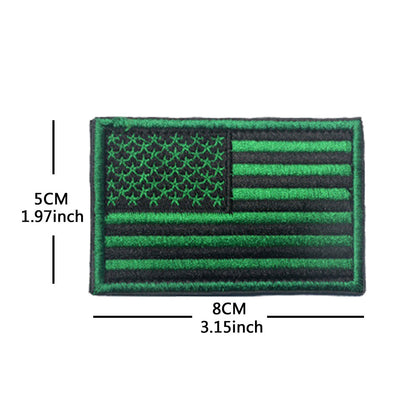 American Flag Embroidery Velcro Tactical Chapter Patch