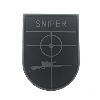 SNIPER sniper aiming PVC rubber seal 3D three-dimensional shield morale seal patches