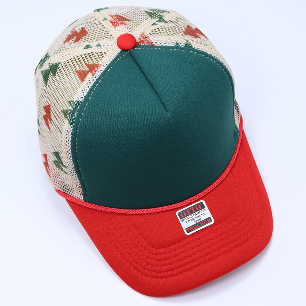 truck cap outdoor leisure visor American fashion breathable sun protection plaid baseball cap