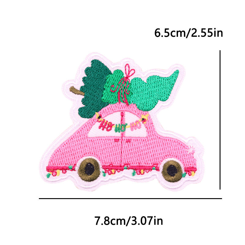 Christmas embroidery patch