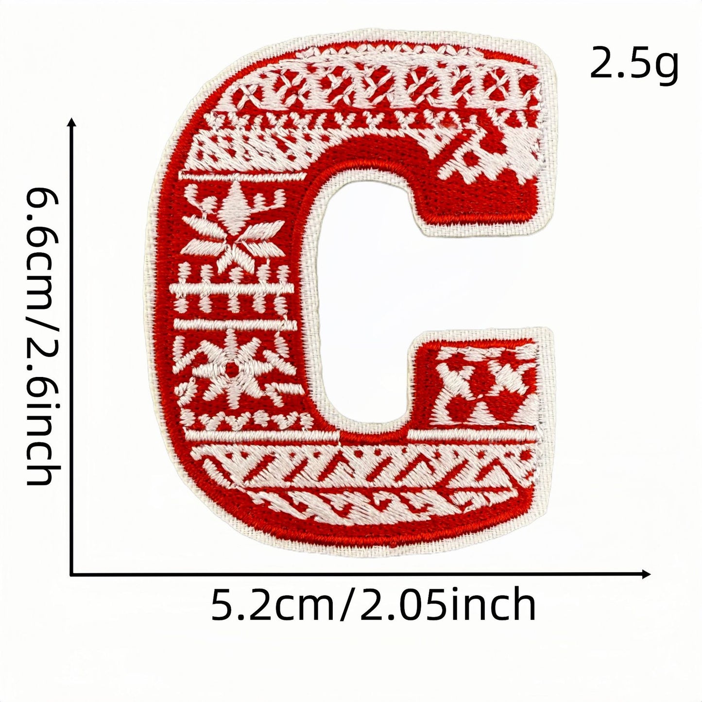 Christmas new 26 English letters patch