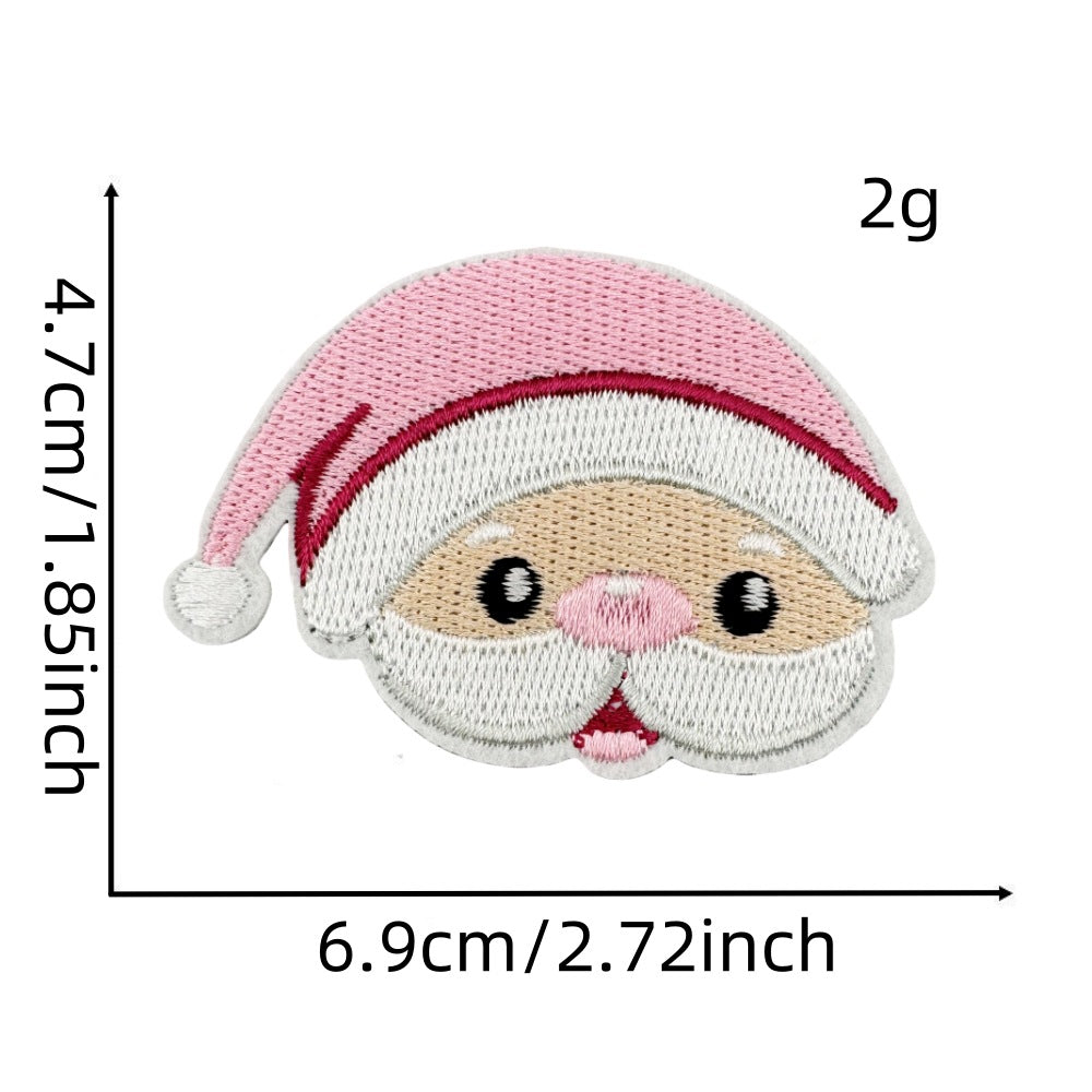 wholesale pink Christmas  gift patches