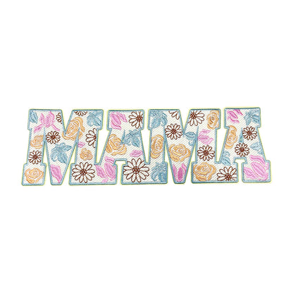 MAMA floral pattern 28cm patch