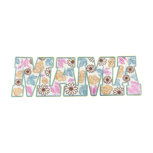 MAMA floral pattern 28cm patch