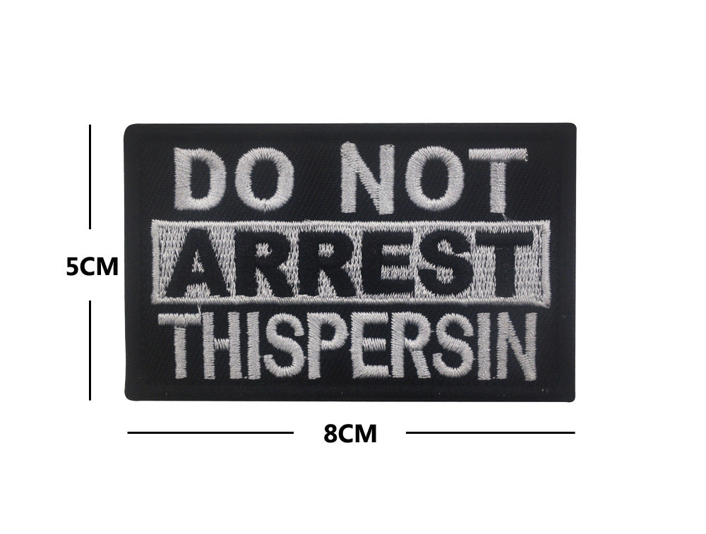 Personalized English embroidered armband backpack Velcro morale patches