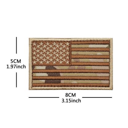 American Flag Embroidery Velcro Tactical Chapter Patch