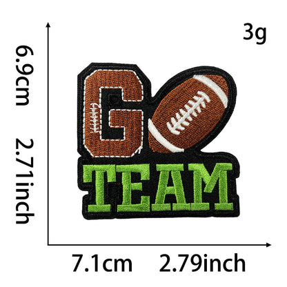 game day football patches