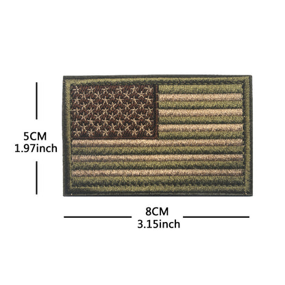 American Flag Embroidery Velcro Tactical Chapter Patch