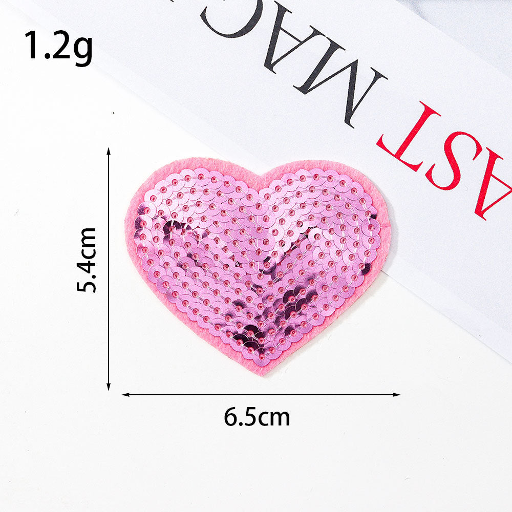 sequin heart patch