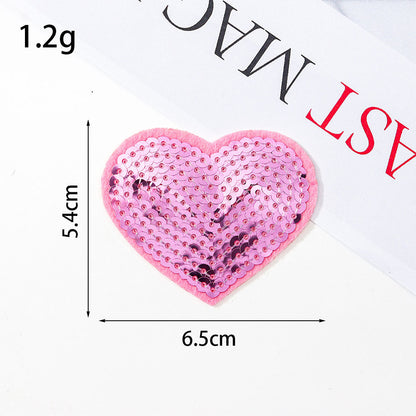 sequin heart patch