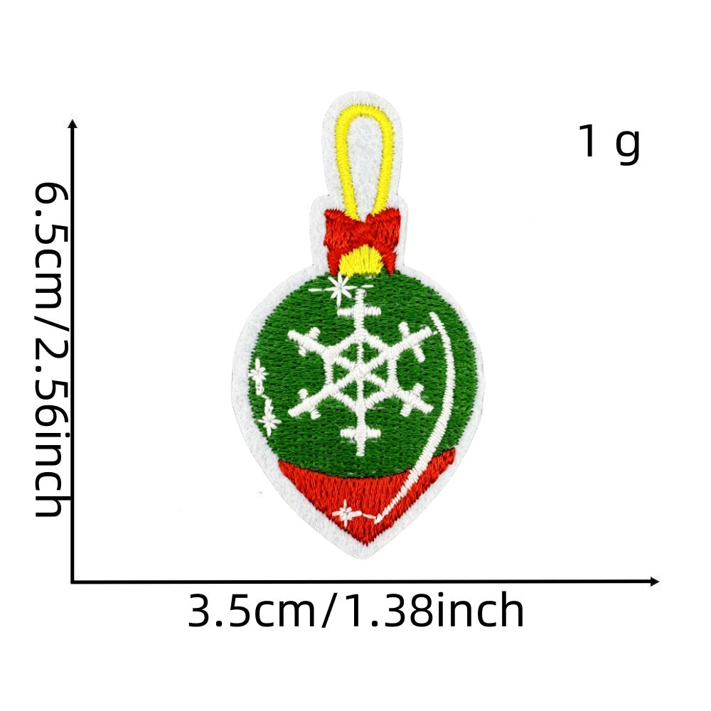 christmas santa snowman holiday patches