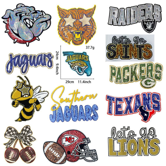 Raiders/Saints/Packers patch