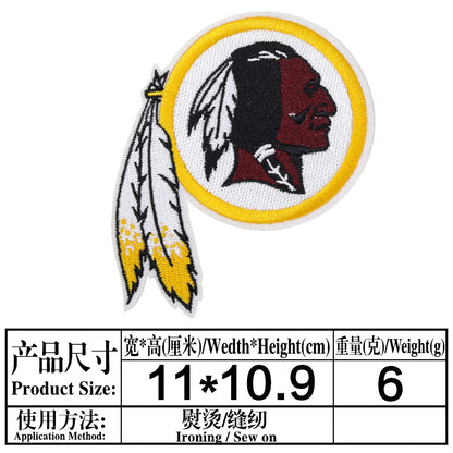 football team embroidery iron on patches - Clpatch