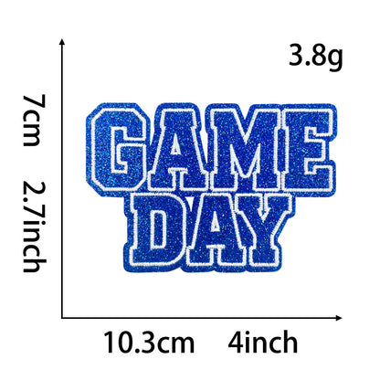 Gameday Glitter football patches