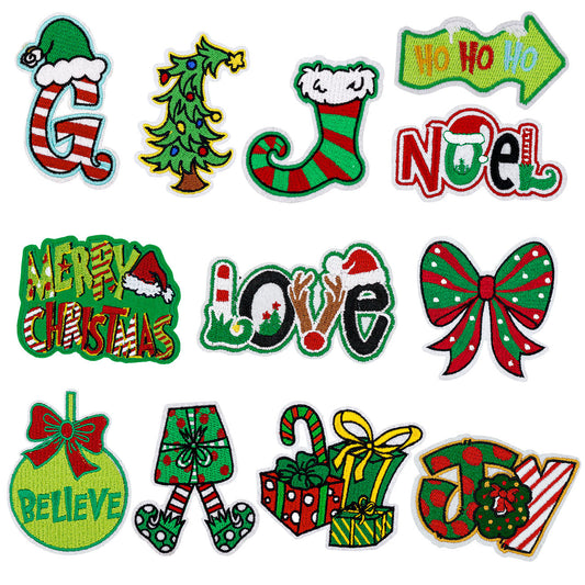 Christmas embroidery Christmas HOHOHO MERRYCHRISAMAS