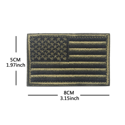American Flag Embroidery Velcro Tactical Chapter Patch