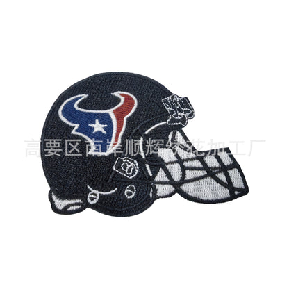 Football Embroidery Cloth Patch NFL team Helmet Patch - Clpatch