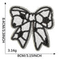 4 pcs Sports sequins bow patch