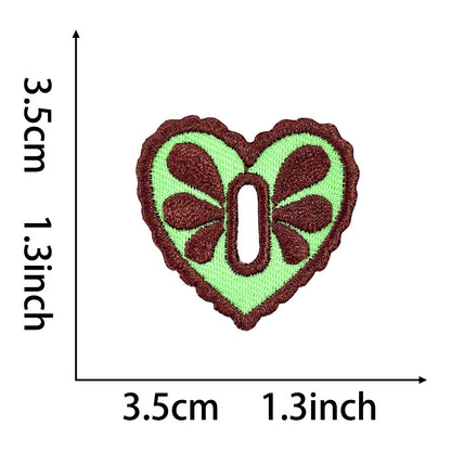 heart buttons DIY clothes decoration accessories, hand-embroidered pattern buttons