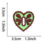 heart buttons DIY clothes decoration accessories, hand-embroidered pattern buttons