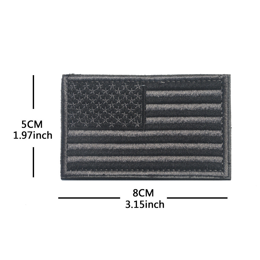 American Flag Embroidery Velcro Tactical Chapter Patch
