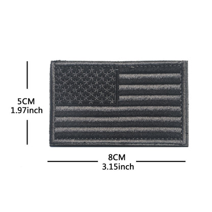 American Flag Embroidery Velcro Tactical Chapter Patch