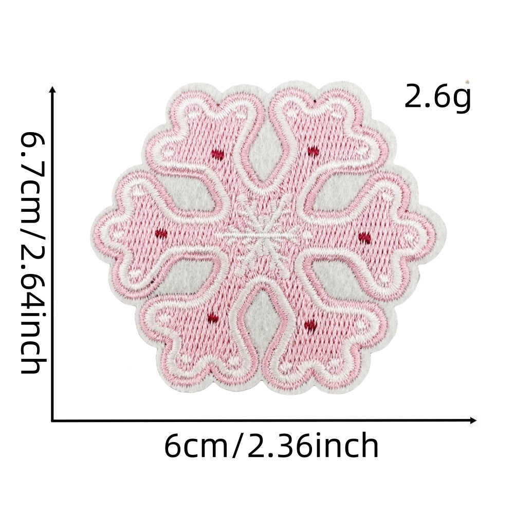 wholesale pink Christmas  gift patches