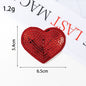 sequin heart patch
