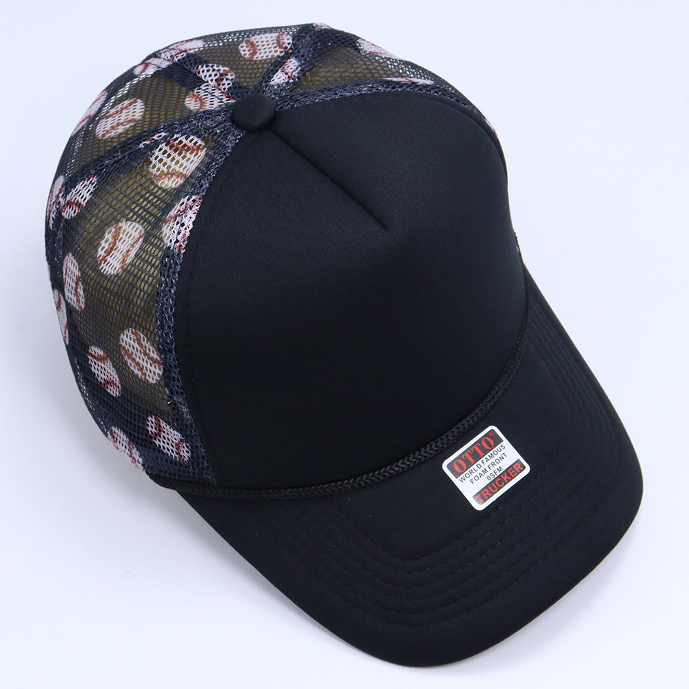 truck cap outdoor leisure visor American fashion breathable sun protection plaid baseball cap