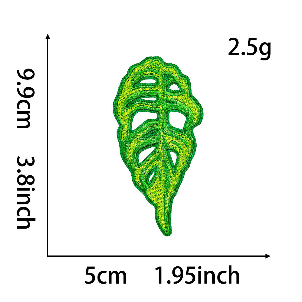 Natural Style Plant Flower Monstera Rose Sunflower Cactus DIY Patch