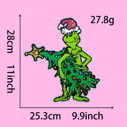 The Grinch Christmas Holiday big Patch