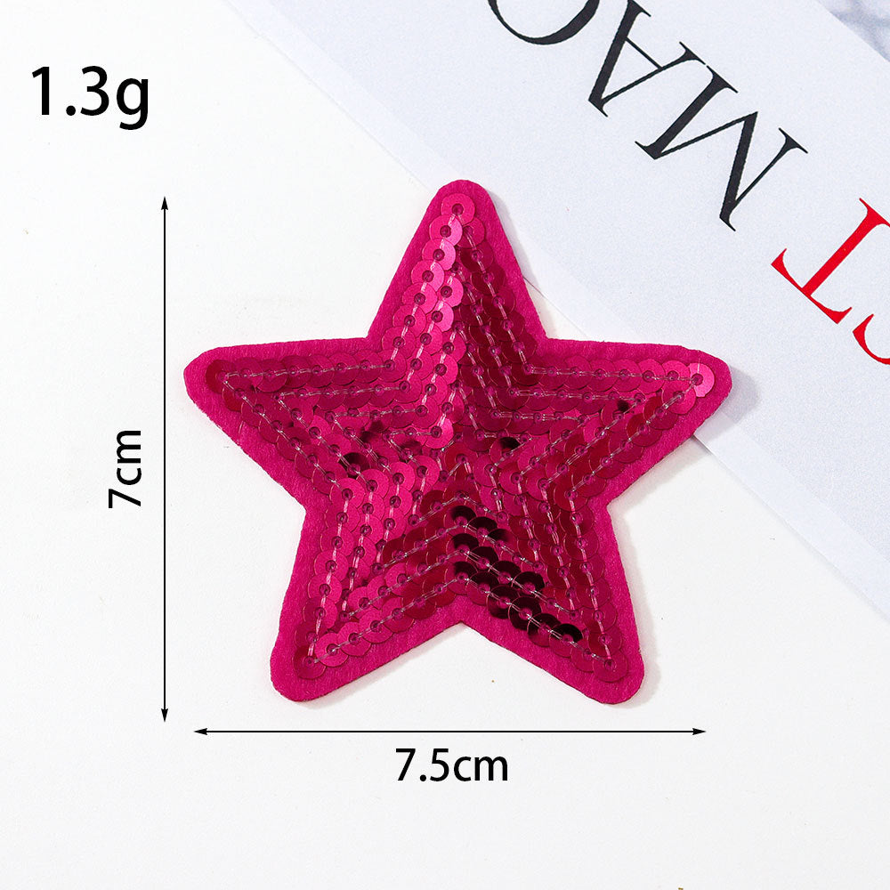 sequin star patch