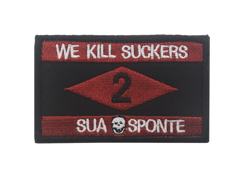 Personalized English embroidered armband backpack Velcro morale patches