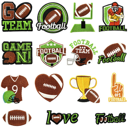 game day football patches