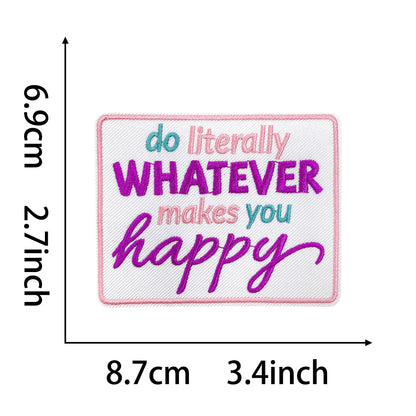 funny phrase rectangular hats small patches