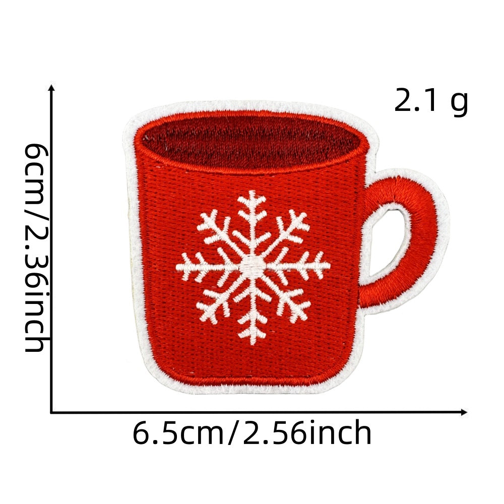 christmas santa snowman holiday patches