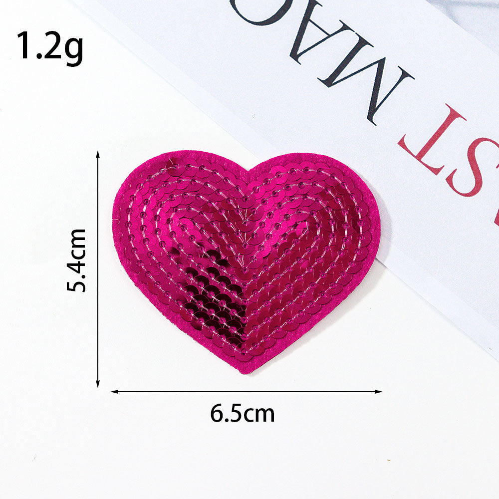 sequin heart patch