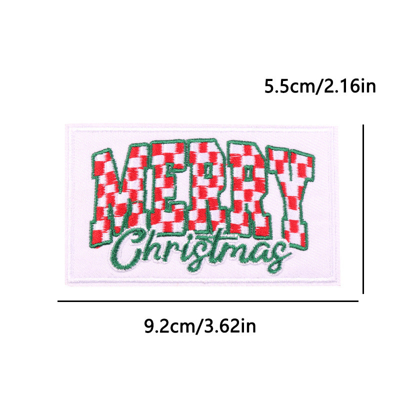 Christmas embroidery patch