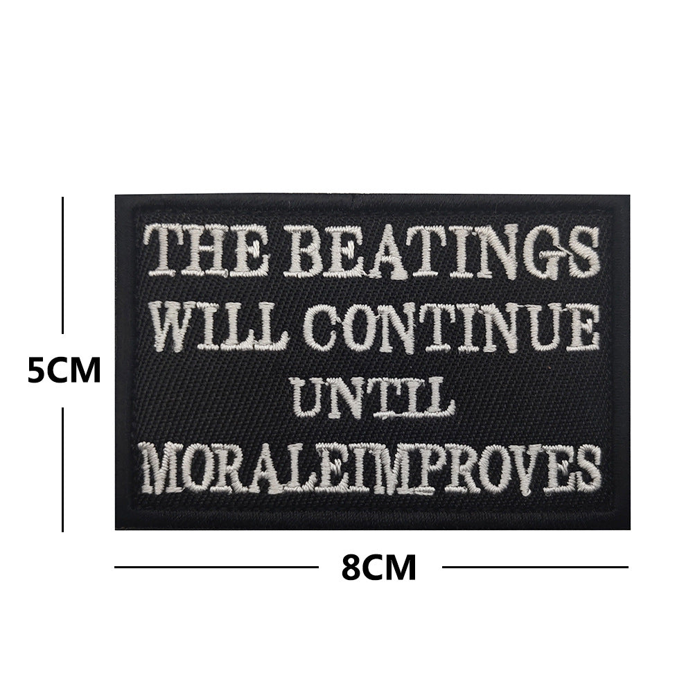 Personalized English embroidered armband backpack Velcro morale patches